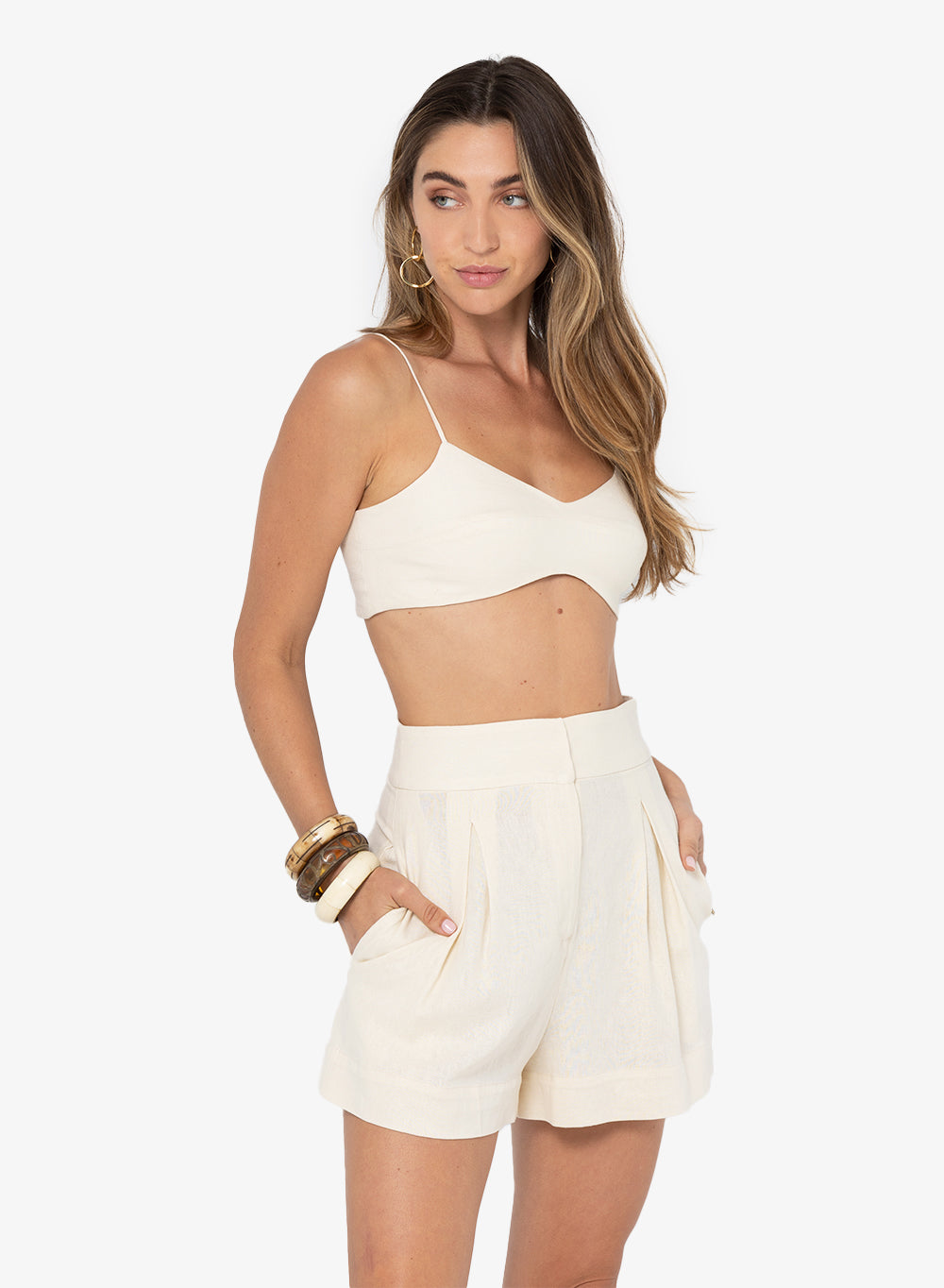 Just Bee Queen - Marlow Shorts - Vanilla