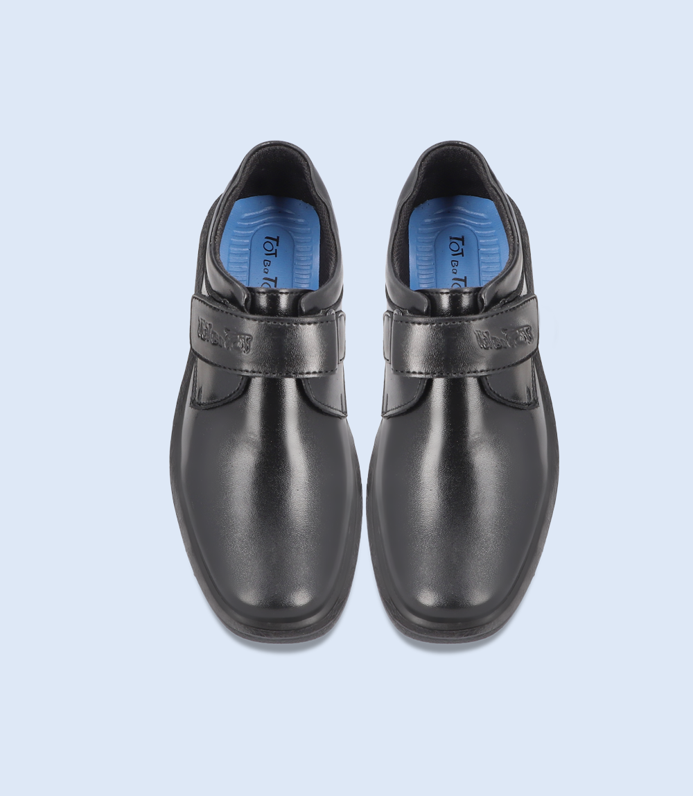 KB0046-BLACK-Boys Casual School Shoes