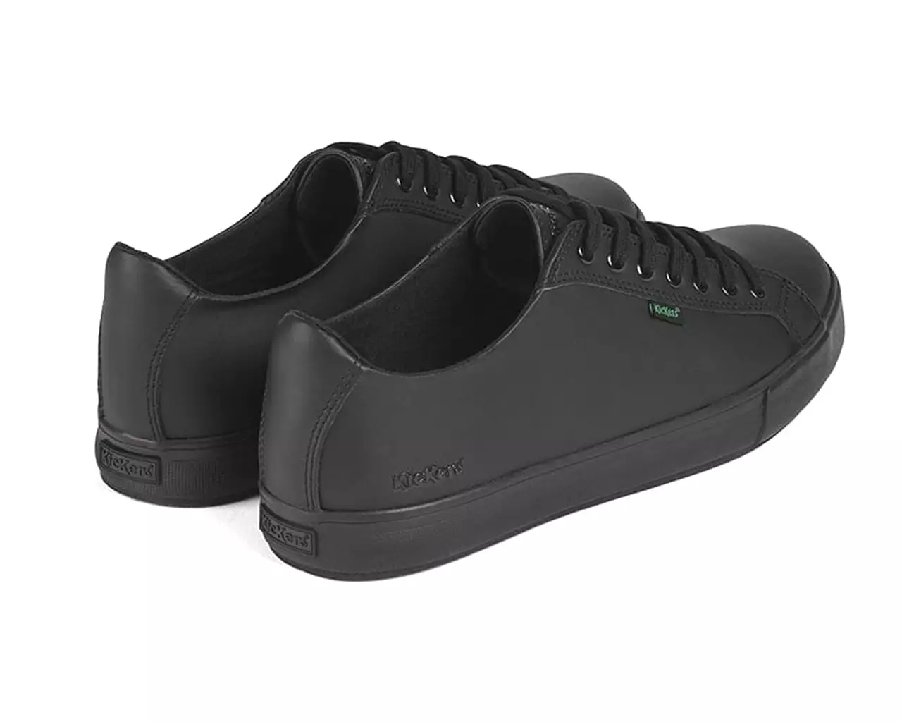 Kickers 114728 Tovni Lacer Leather Lace Up Shoes Balck