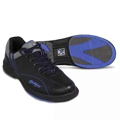 KR Strikeforce Mens Raptor Left Hand Bowling Shoes Black/Royal