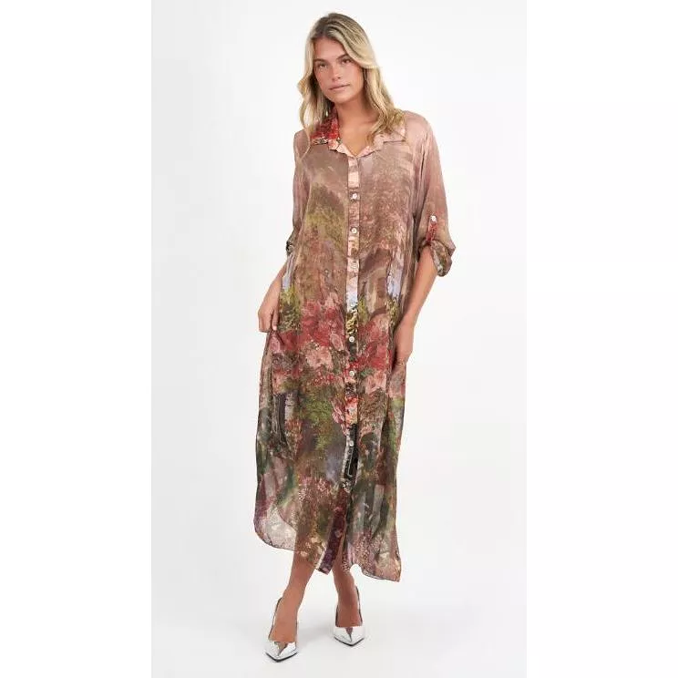 LA STRADA SILK SHIRT DRESS