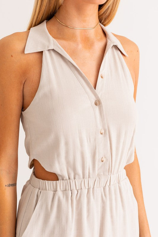 LAKESIDE COLLARED ROMPER [ONLINE EXCLUSIVE]