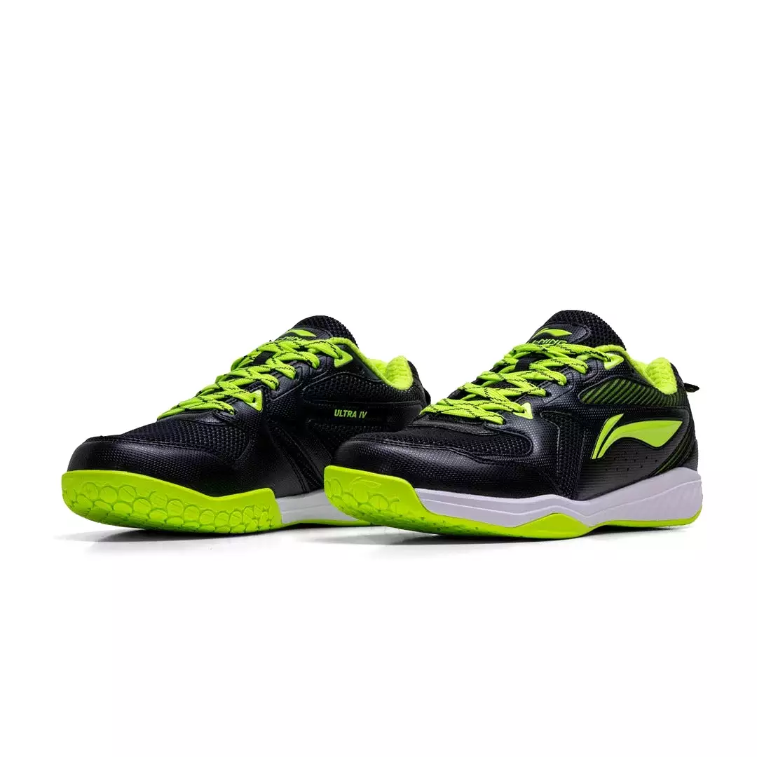 Li-Ning Ultra IV Badminton Shoes Black/Lime