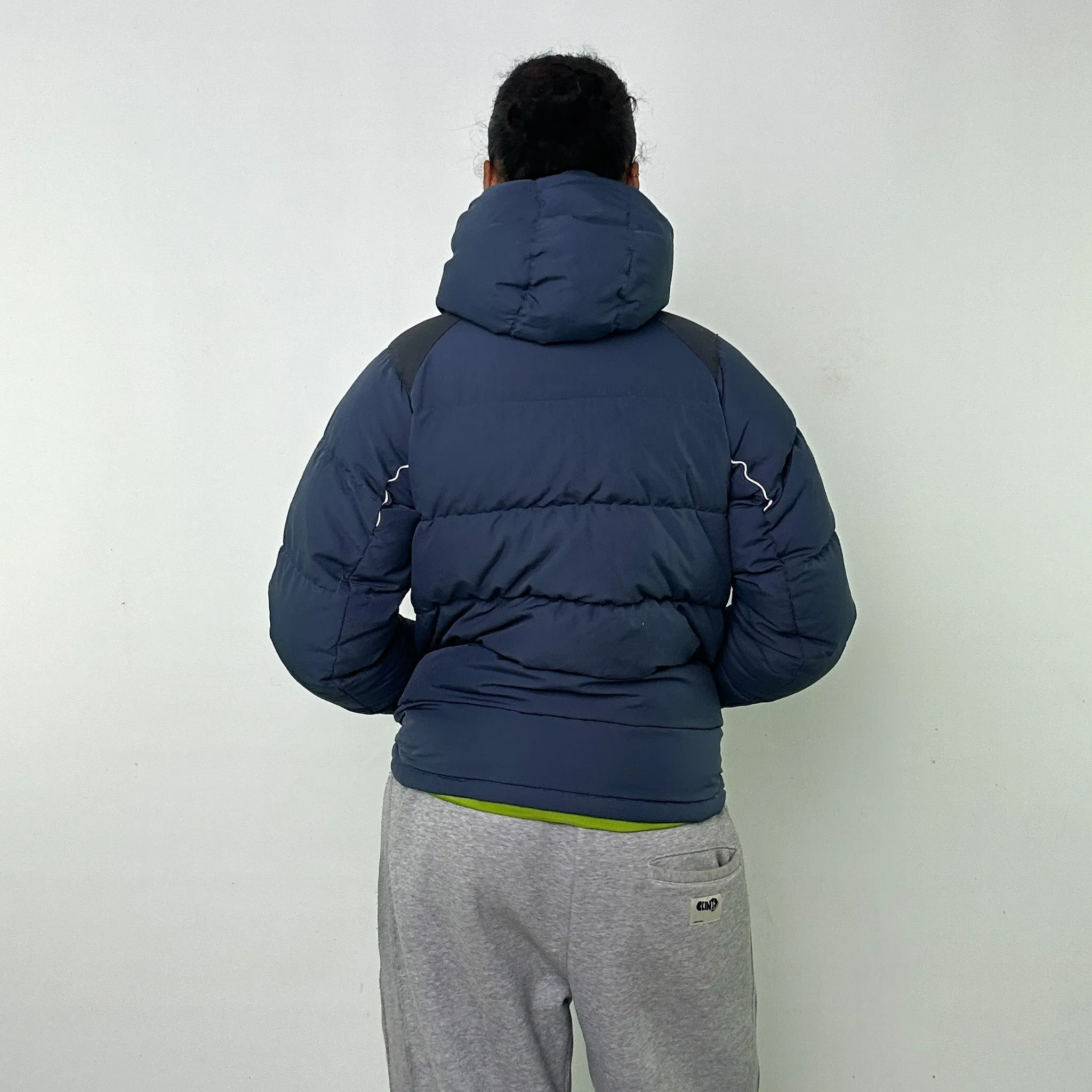 Light Blue y2ks NIKE Puffer Jacket Coat (S)