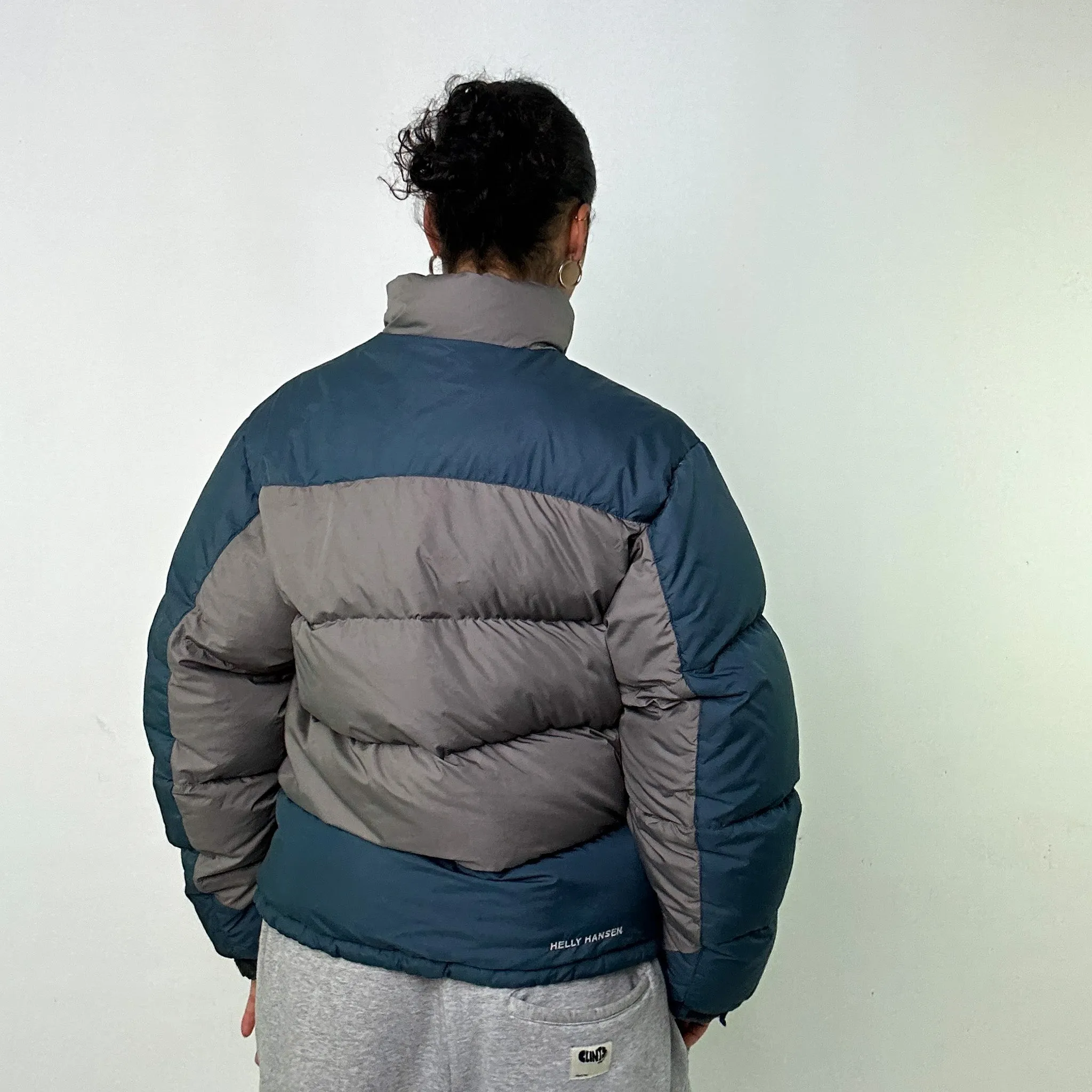 Light Grey 90s Helly Hansen Puffer Jacket Coat (S)