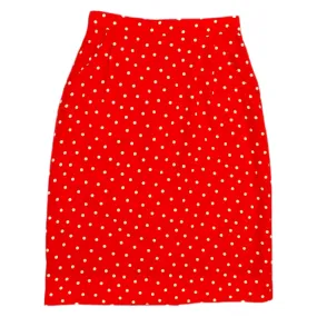 Liz Claiborne Red Polka Dot Pencil Skirt