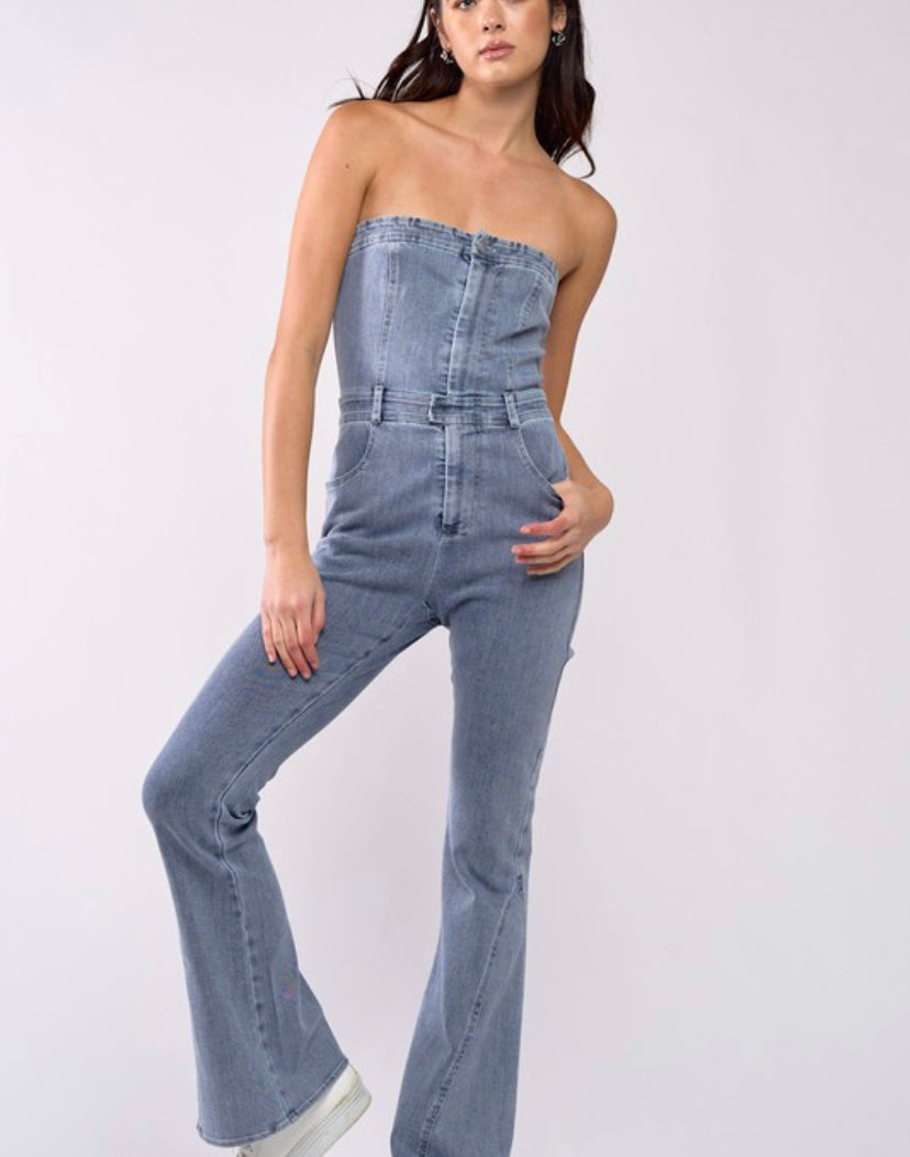 London denim jumpsuit