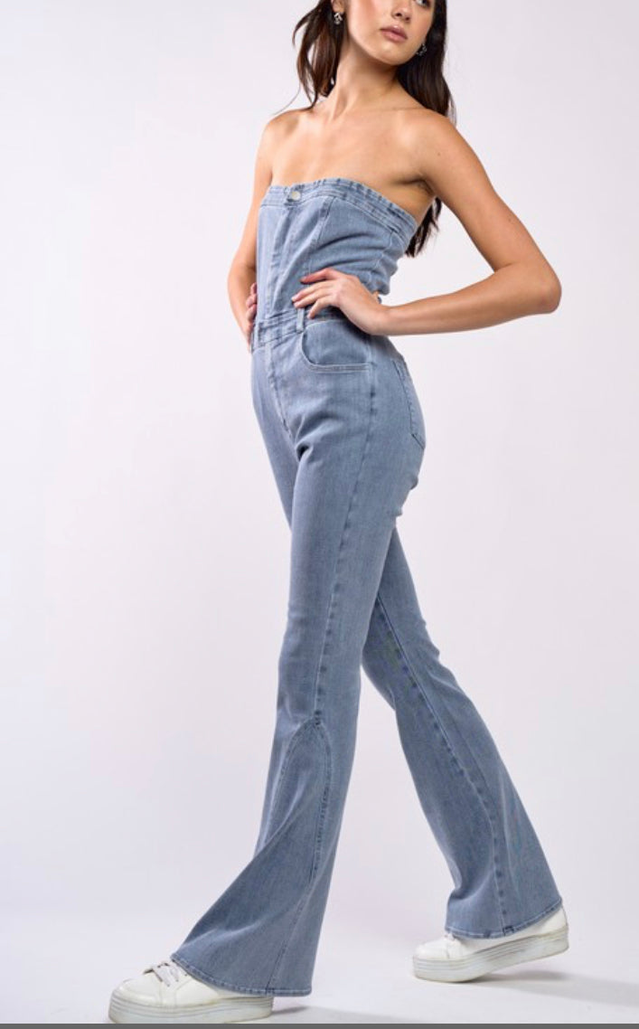 London denim jumpsuit