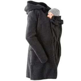 Mamalila Vienna Anthracite Wool Babywearing Coat