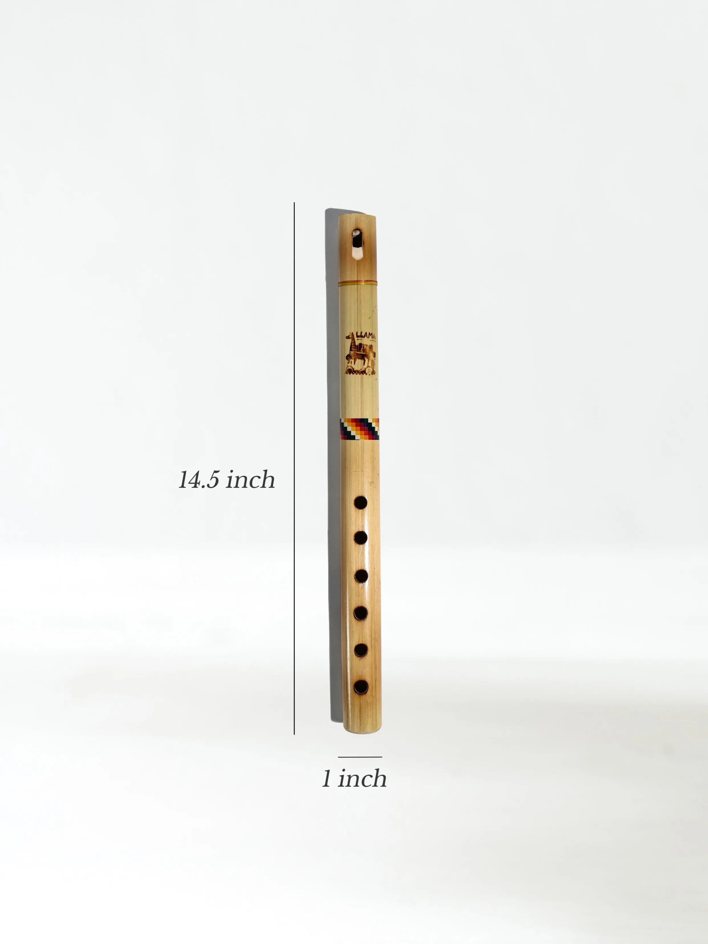 Medium Bamboo Flute - Llama