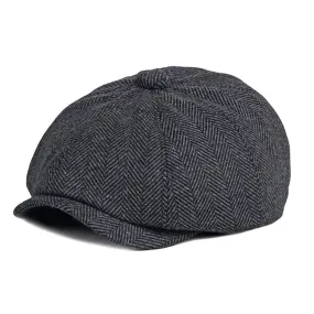 Men and Women Casual British Style Octagonal Tweed Beret Cap