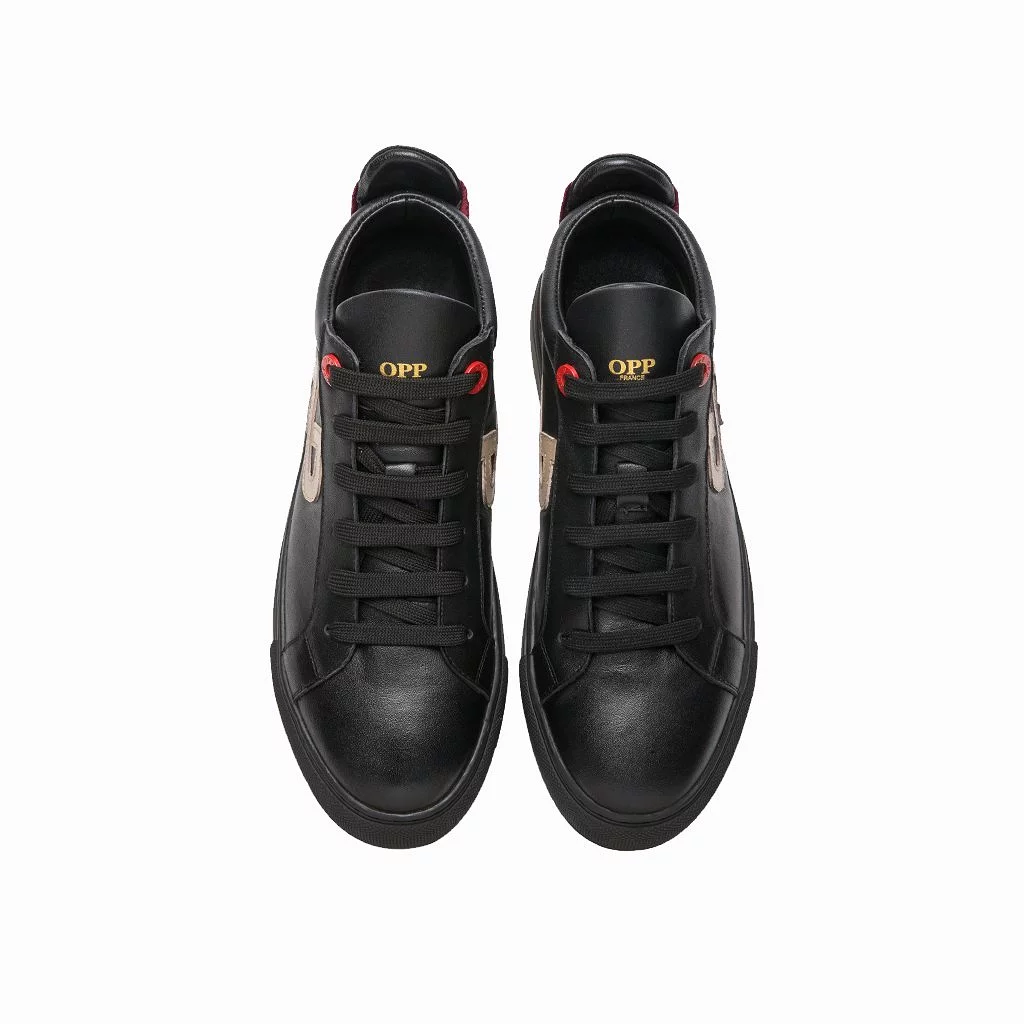 Men High-Top Shoes Black 