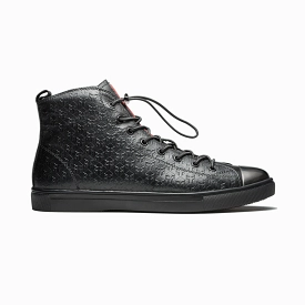 Men High-Top Shoes Black 