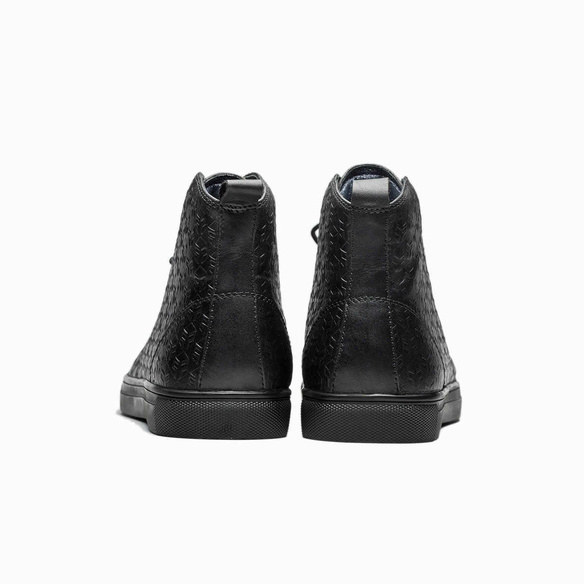 Men High-Top Shoes Black 