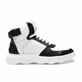 Men High-Top Shoes Black 