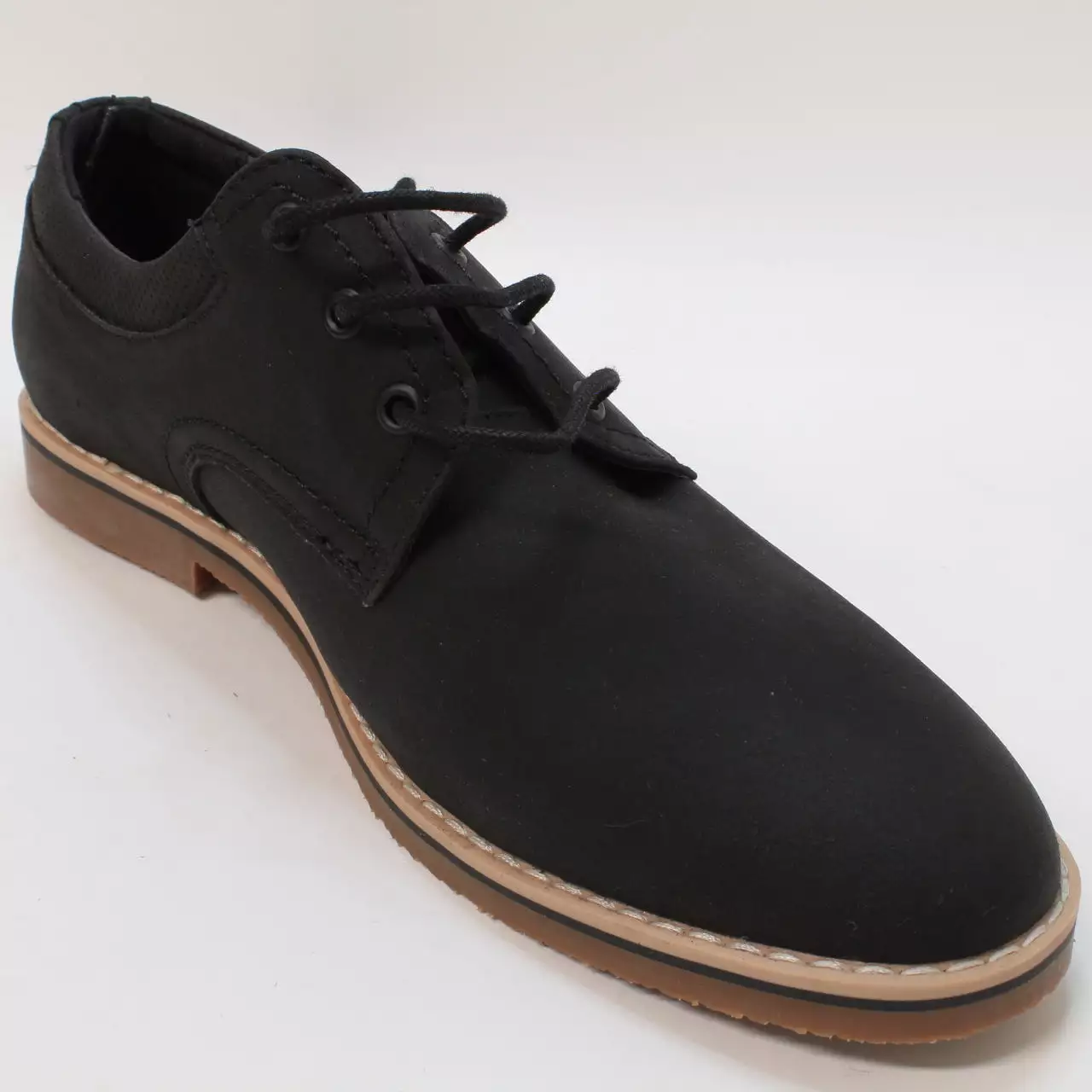 Mens Office Chaldon Perf Collar Derby Shoes Black Uk Size 7