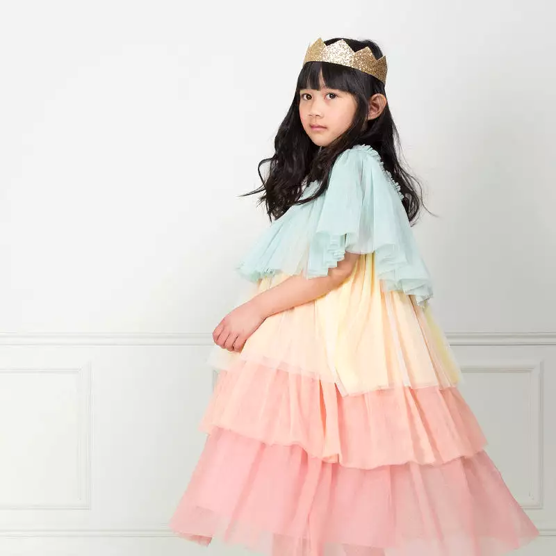 Meri Meri Rainbow Ruffle Princess Dress