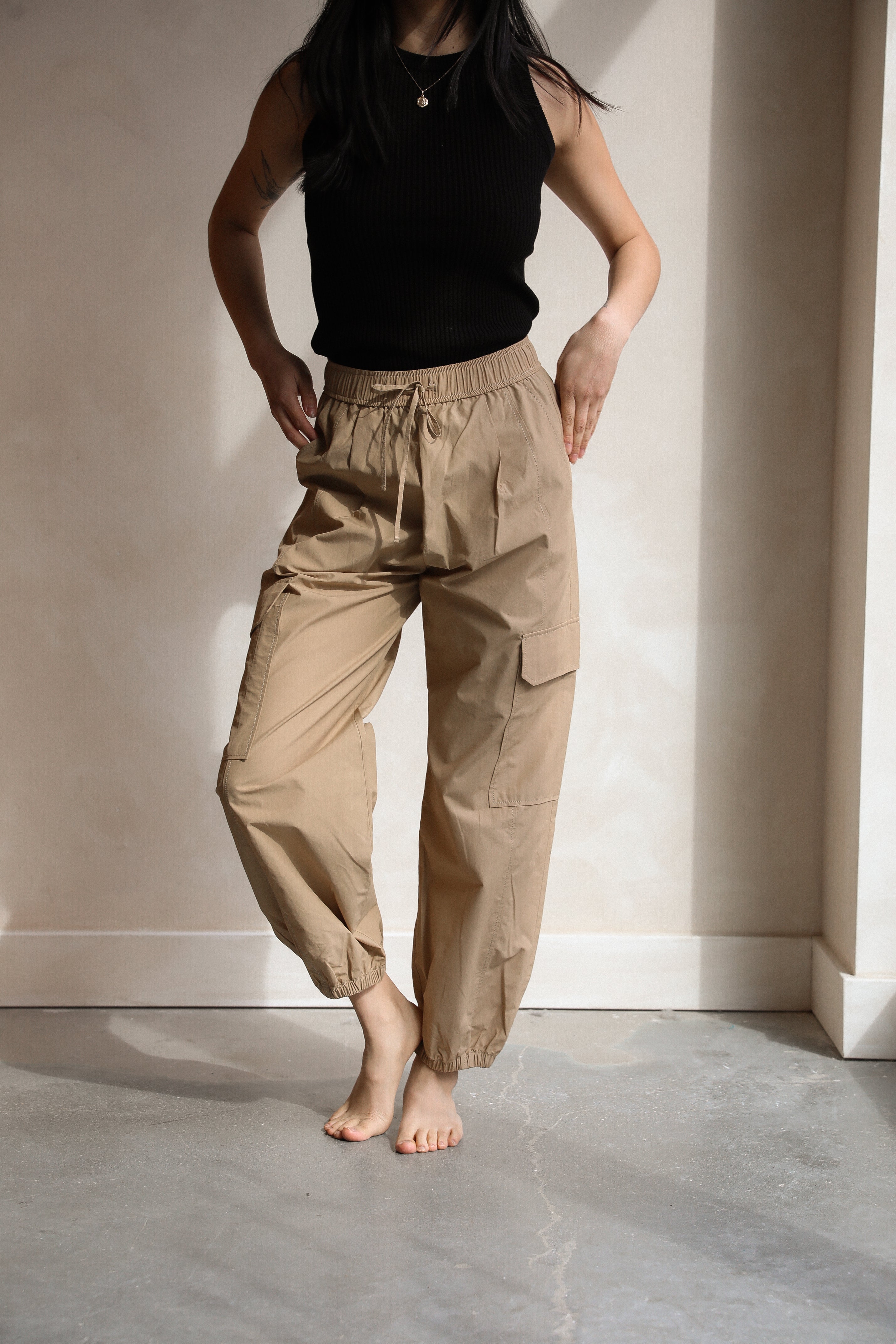 Mijeong Park Cargo pants in Camel