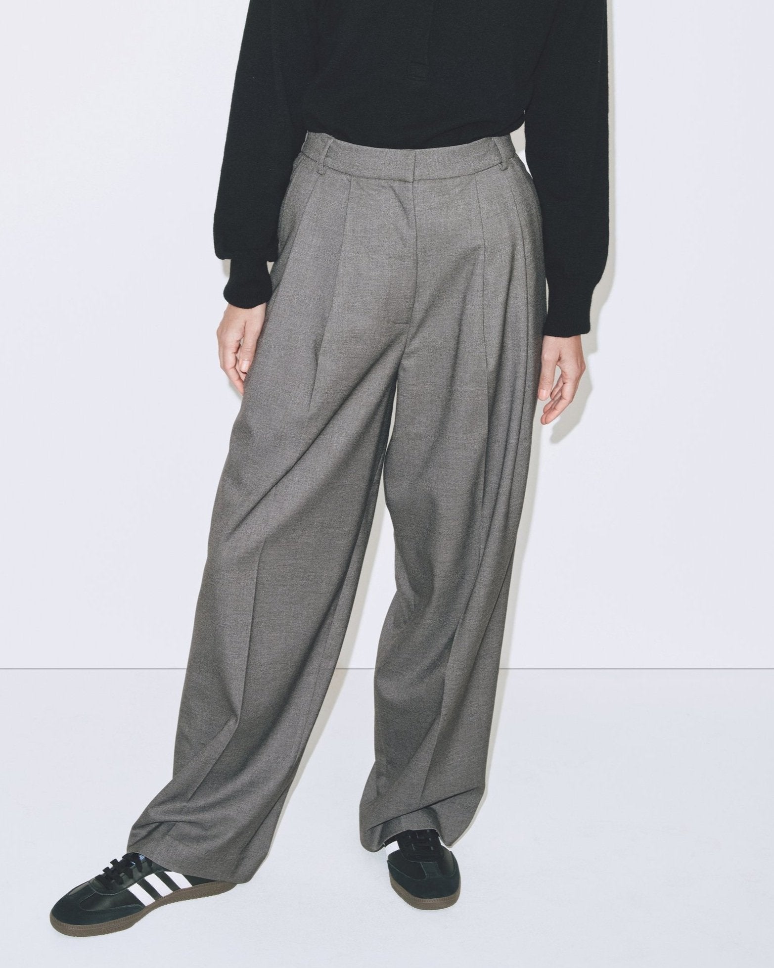 Mijeong Park Pleat Wide Leg Pants