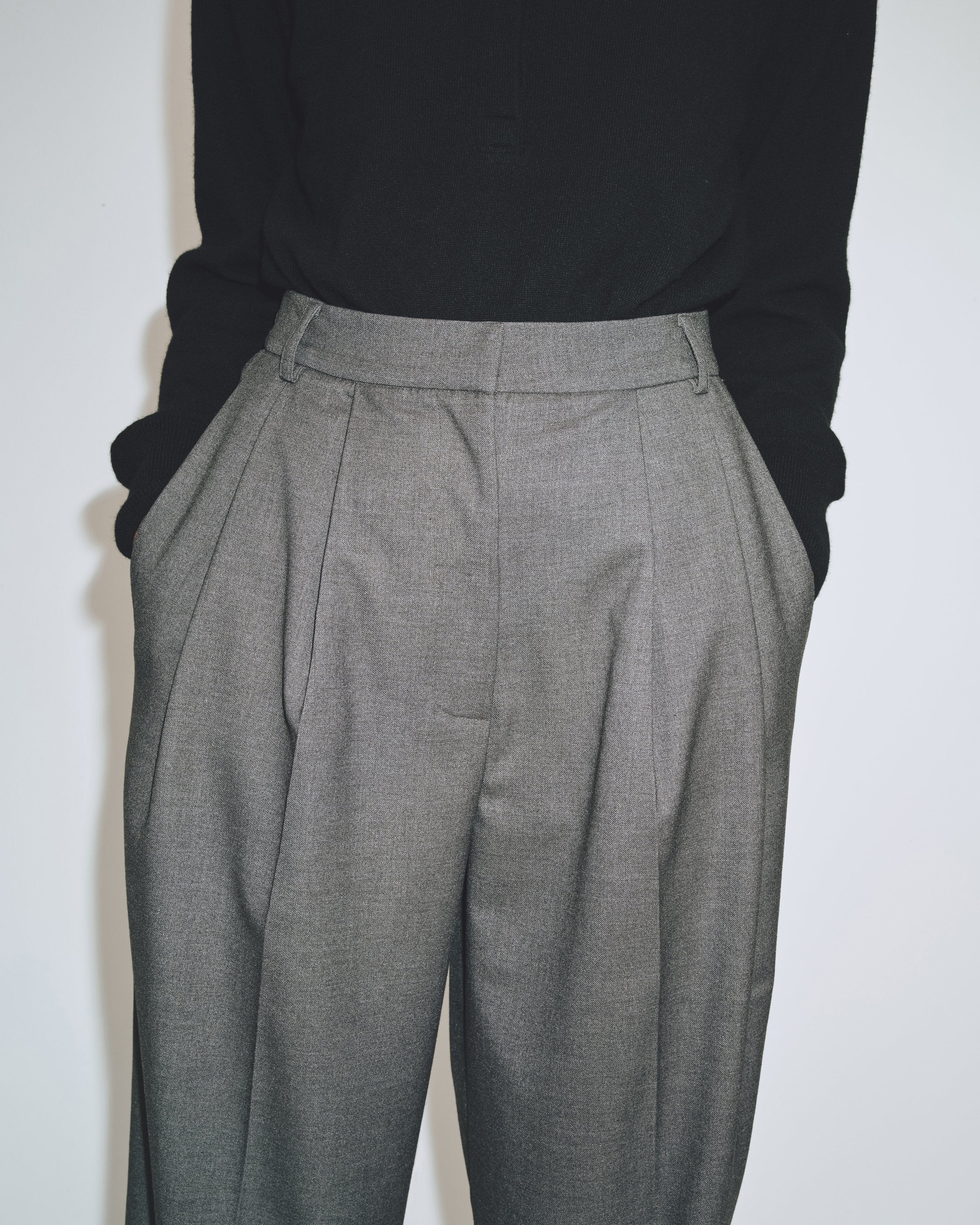 Mijeong Park Pleat Wide Leg Pants