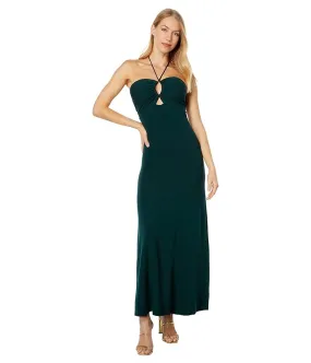 MOON RIVER Strap Halter Backless Midi Dress Women's