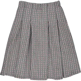 N. Peal Multi Houndstooth Midi Skirt