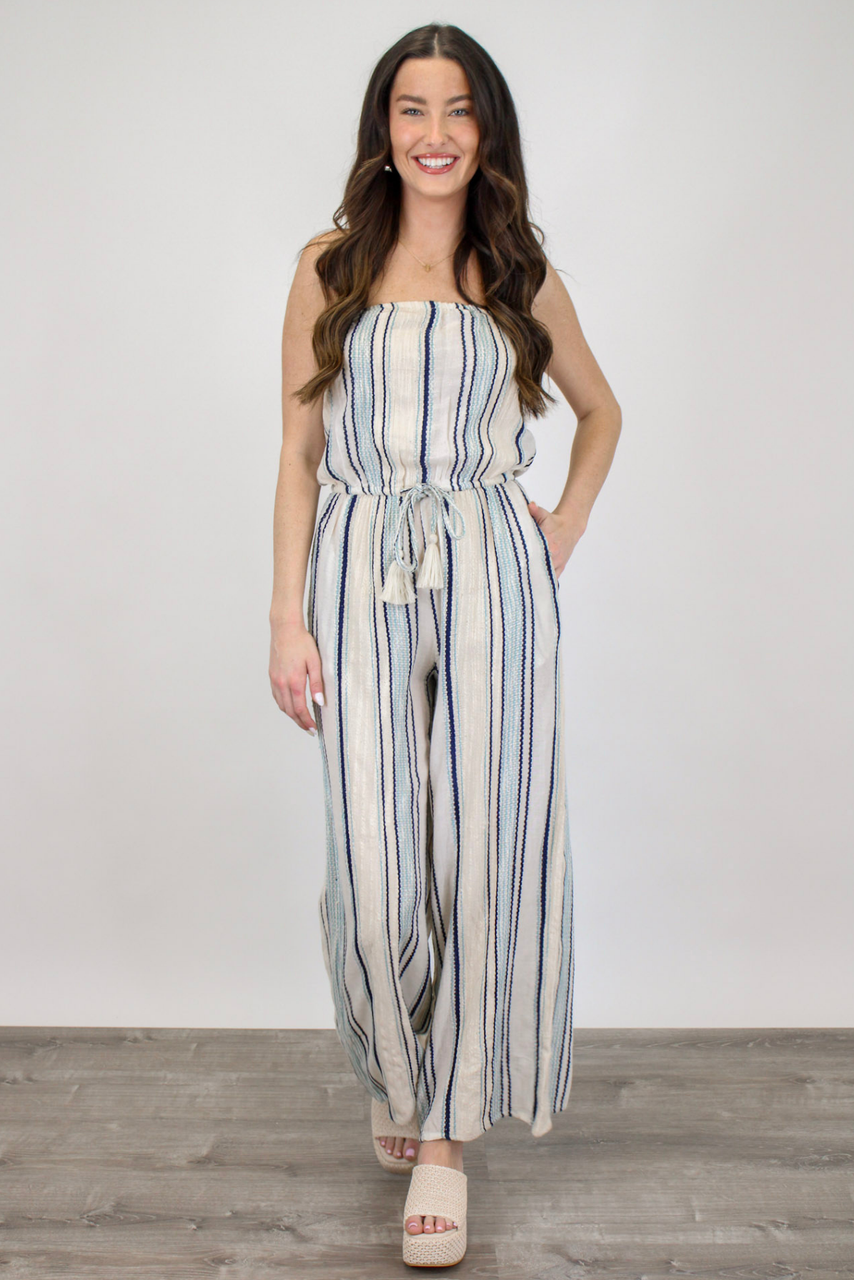 Nantucket Striped Jumpsuit