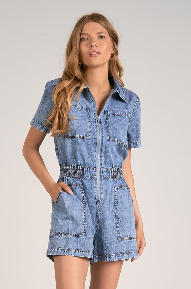 Nashville Romper -- Denim