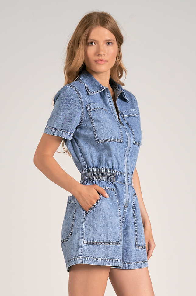 Nashville Romper -- Denim