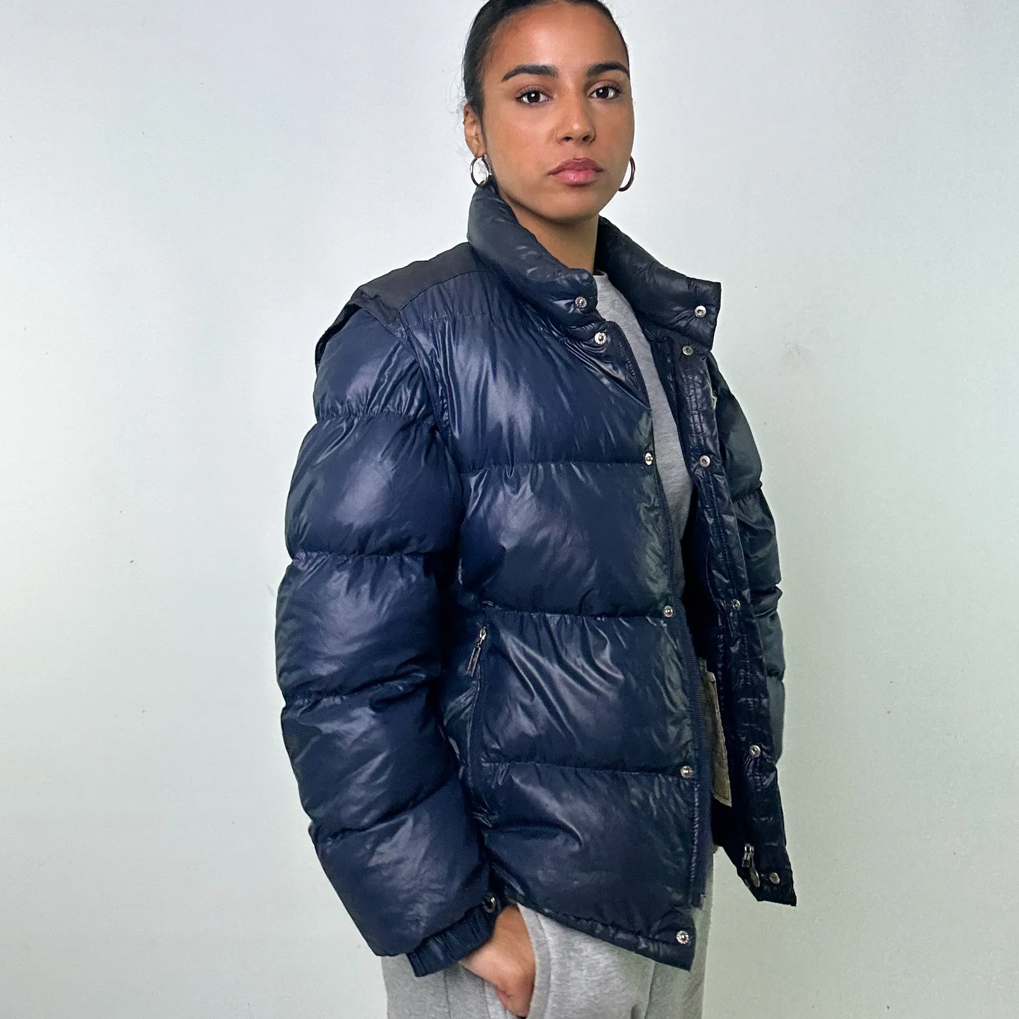 NAVY BLUE 80S MONCLER GRENOBLE PUFFER JACKET COAT (