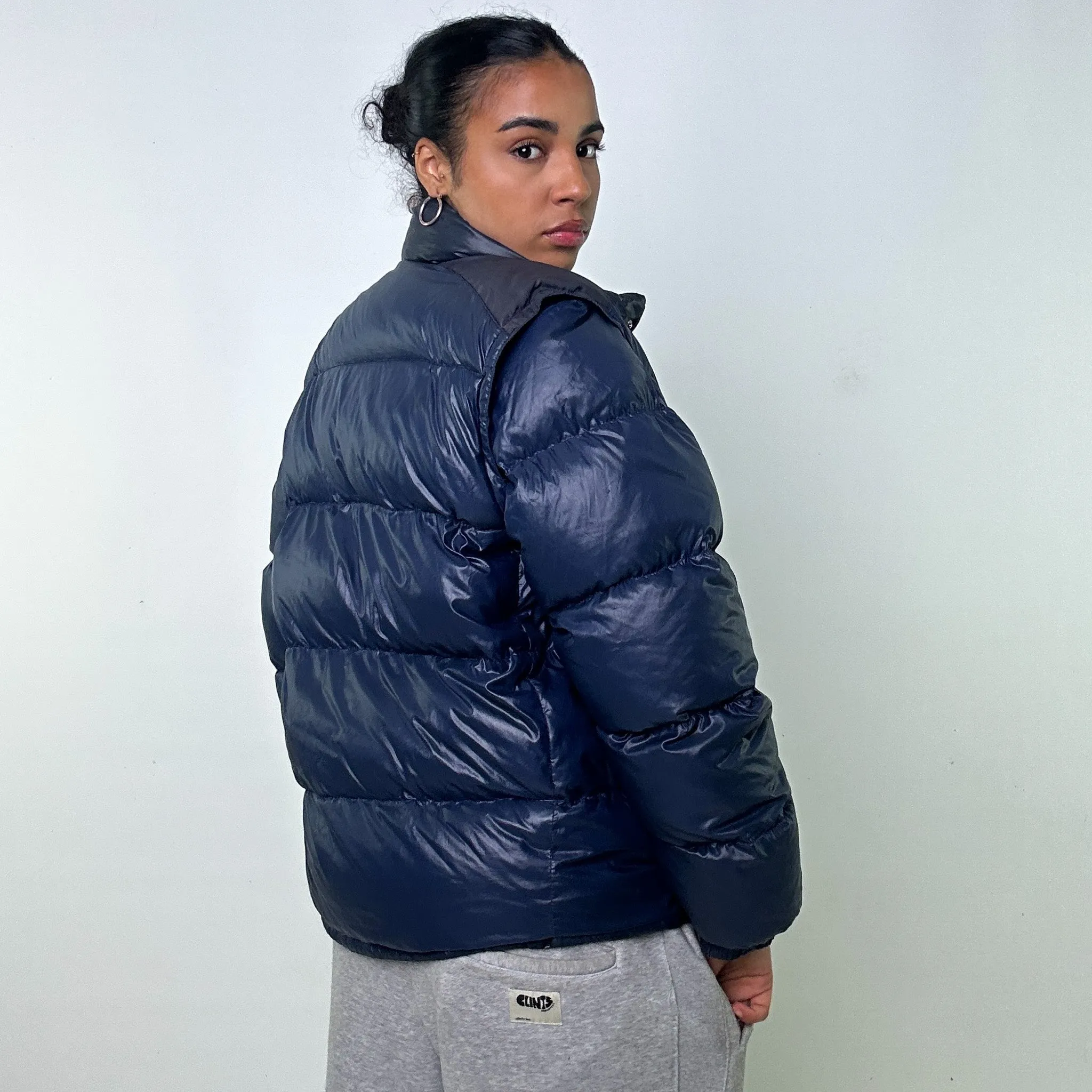 NAVY BLUE 80S MONCLER GRENOBLE PUFFER JACKET COAT (