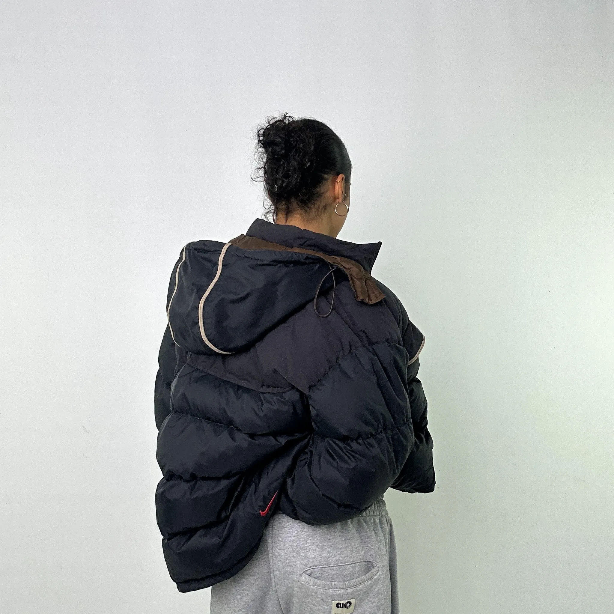 NAVY BLUE 90S NIKE PUFFER JACKET COAT (