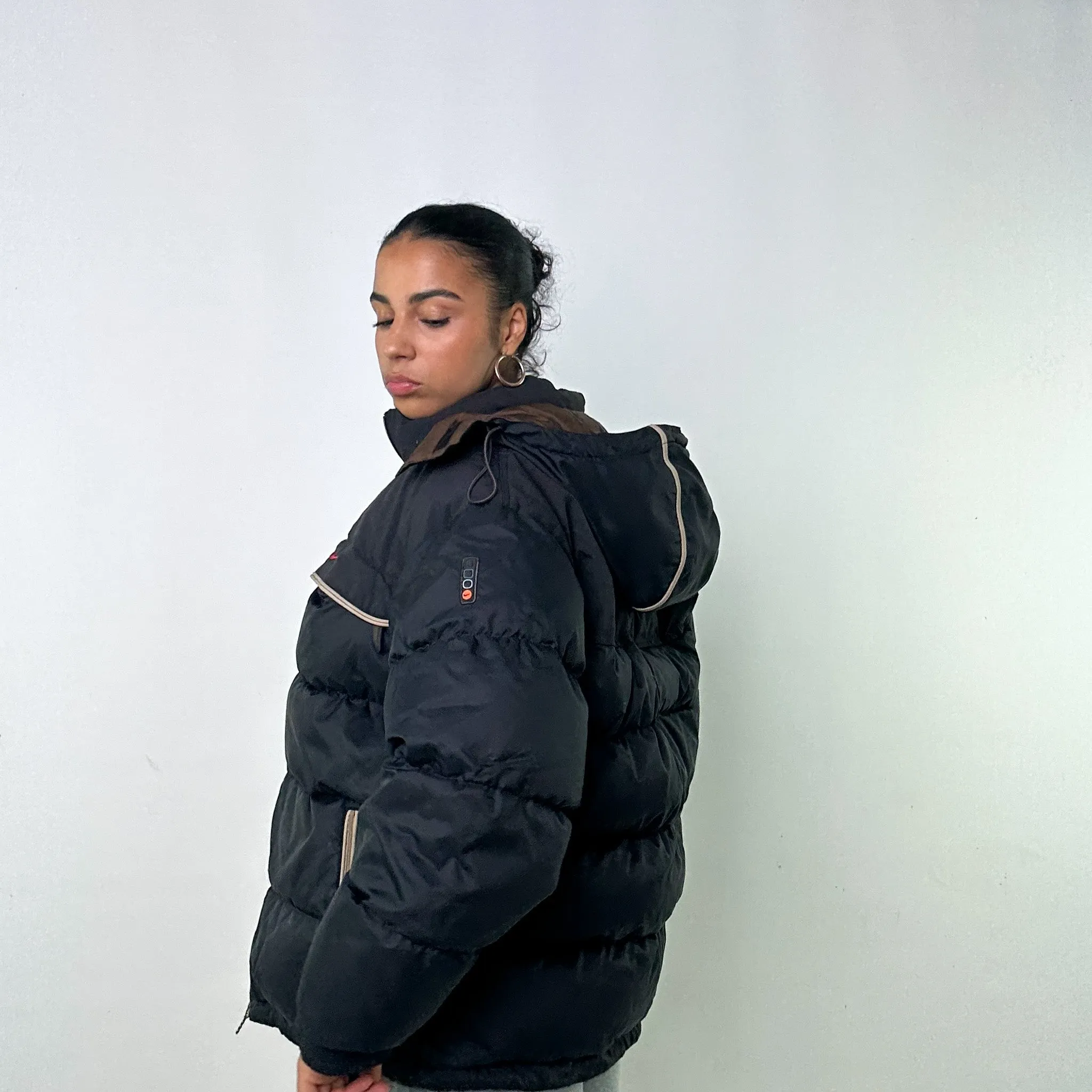 NAVY BLUE 90S NIKE PUFFER JACKET COAT (