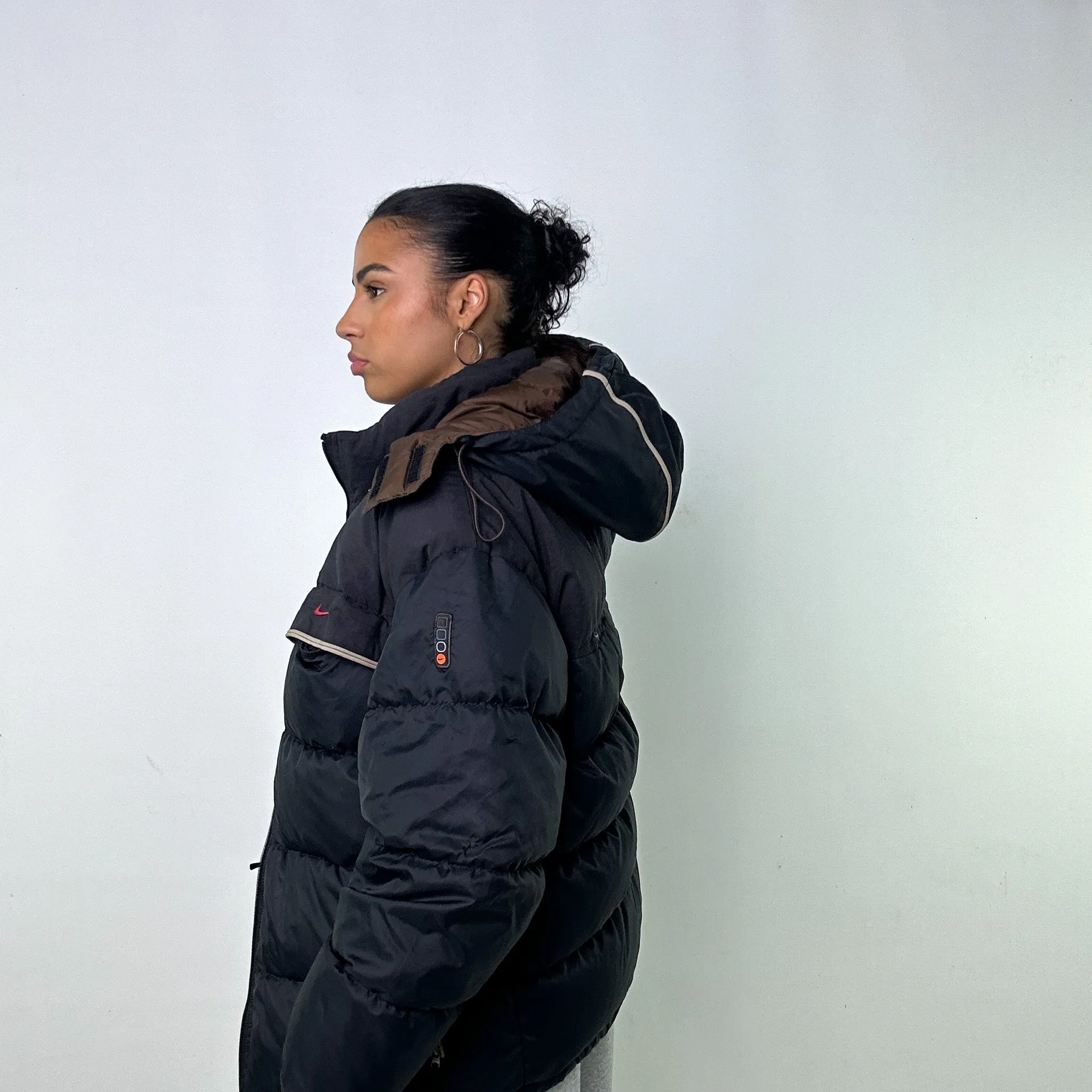 NAVY BLUE 90S NIKE PUFFER JACKET COAT (