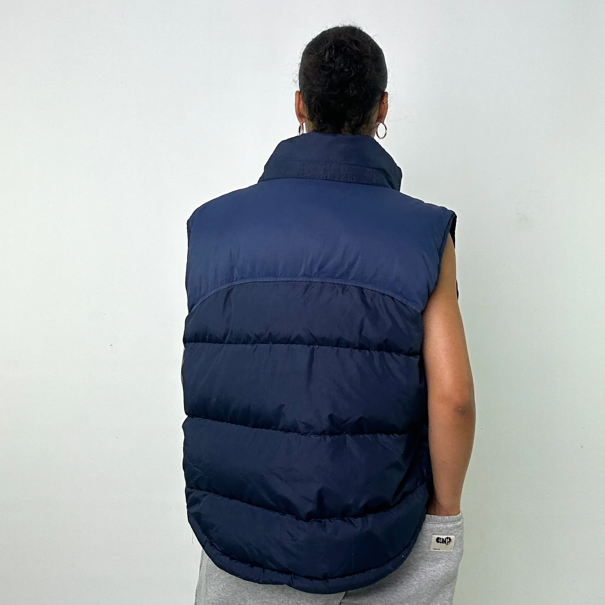 NAVY BLUE Y2KS NIKE PUFFER JACKET COAT GILET (