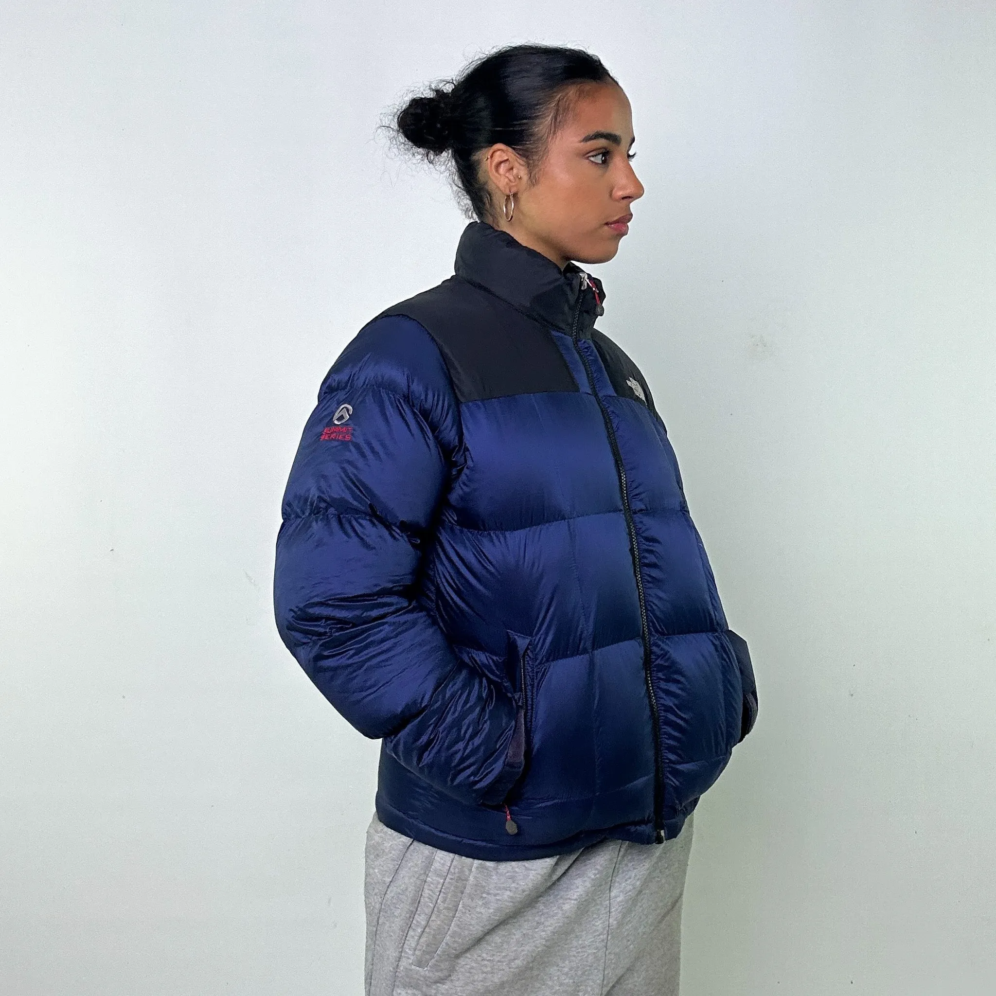 NAVY BLUE Y2KS THE NORTH FACE 800 SERIES PUFFER JACKET COAT (