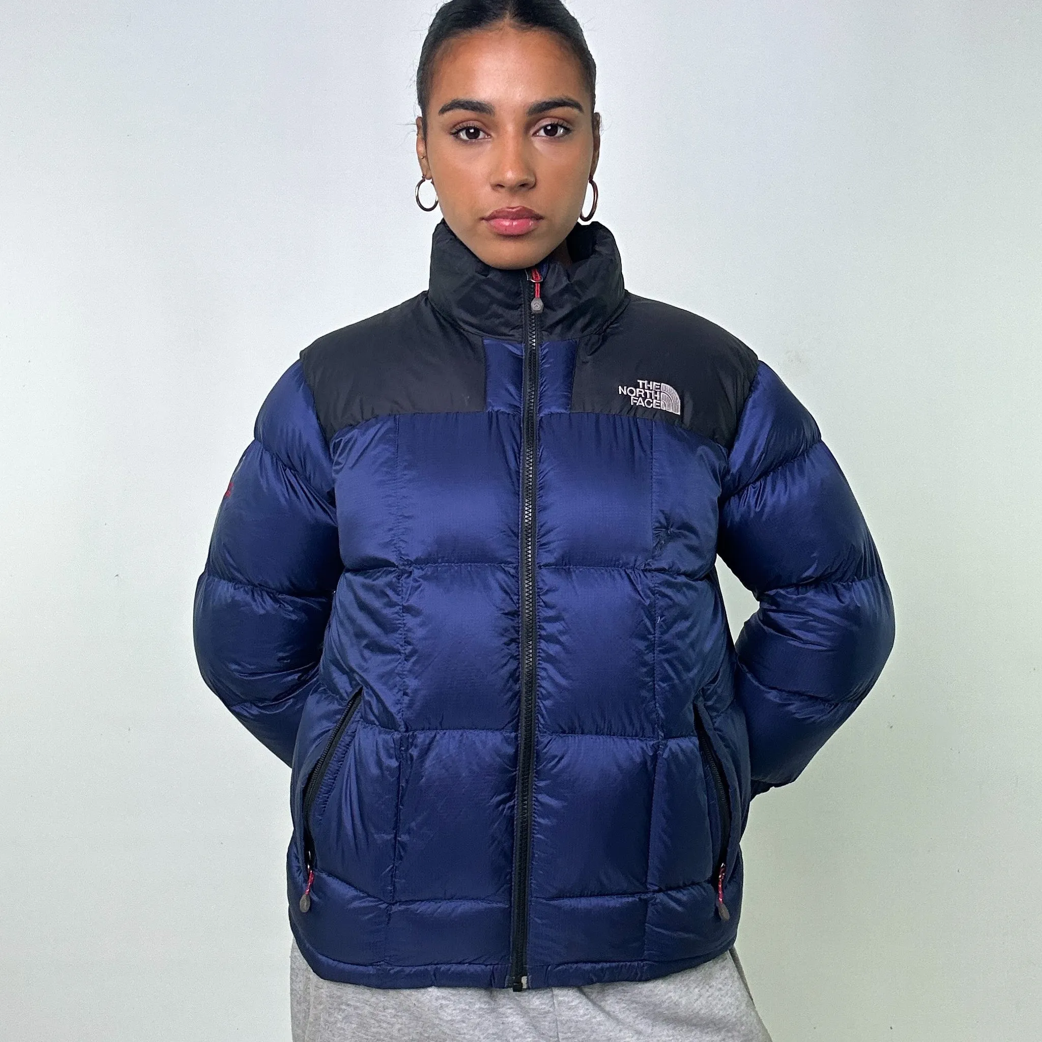 NAVY BLUE Y2KS THE NORTH FACE 800 SERIES PUFFER JACKET COAT (