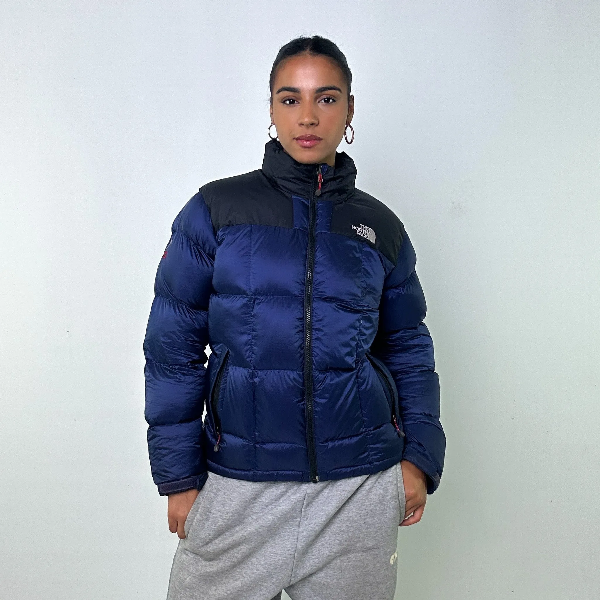 NAVY BLUE Y2KS THE NORTH FACE 800 SERIES PUFFER JACKET COAT (