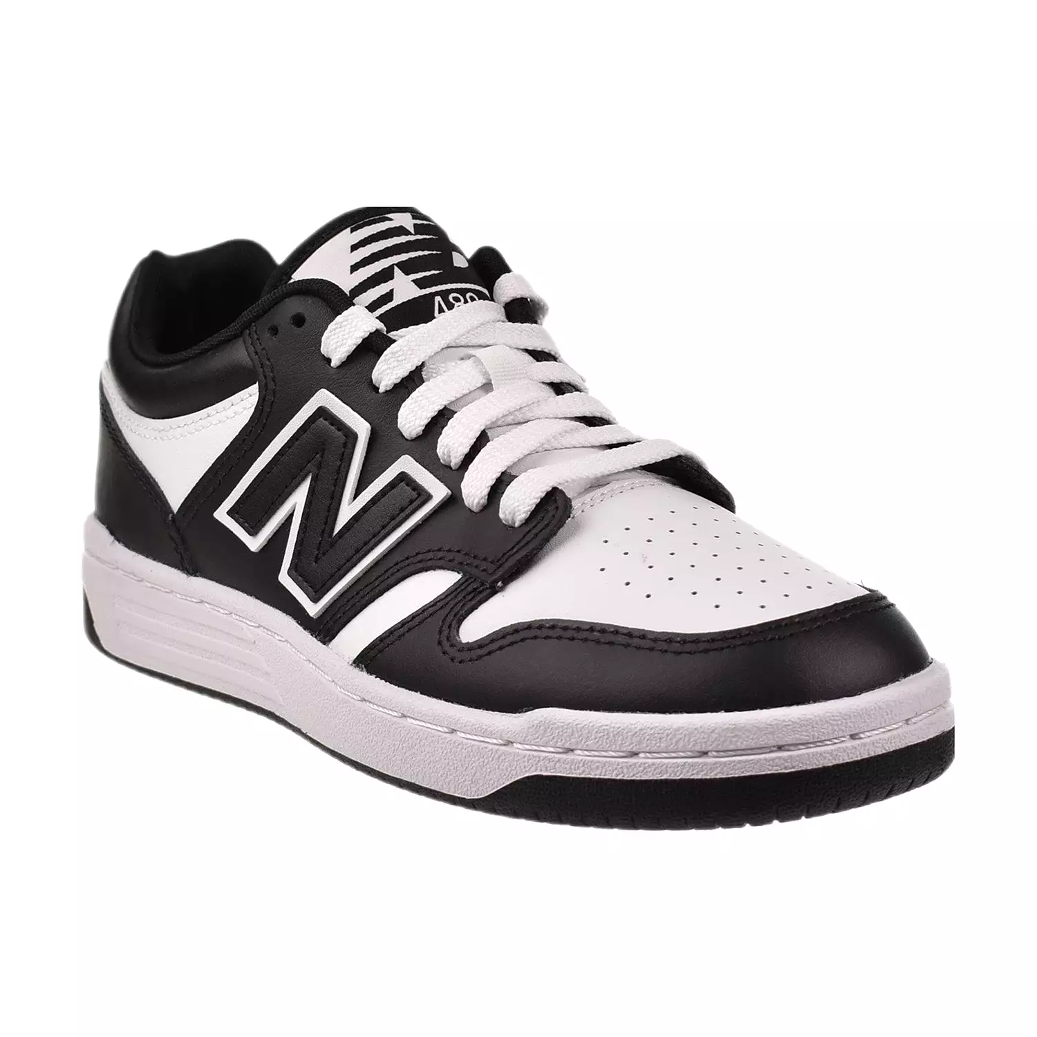 New Balance 480 Big Kids' Shoes Black-White