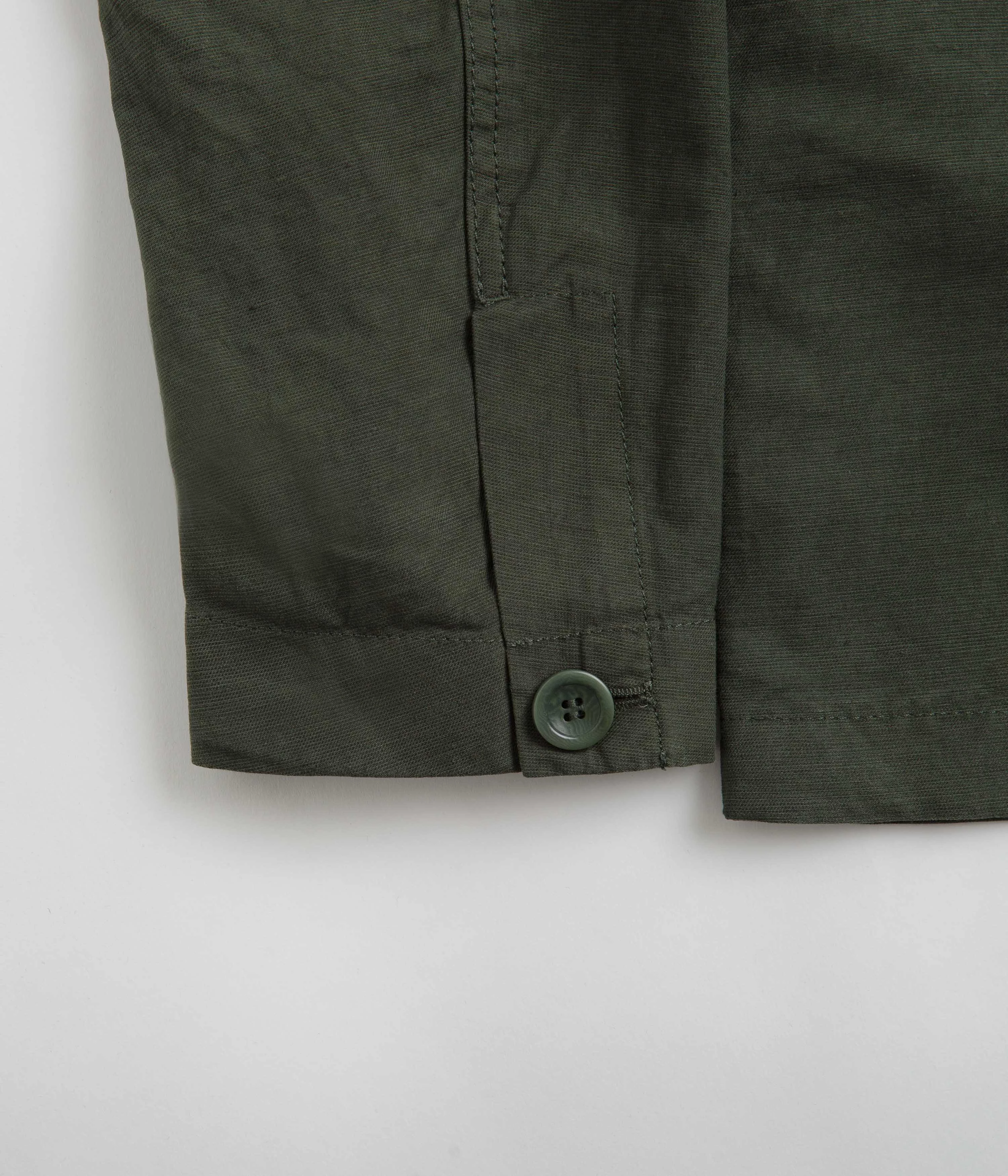 Norse Projects Tyge Cotton Linen Overshirt - Spruce Green