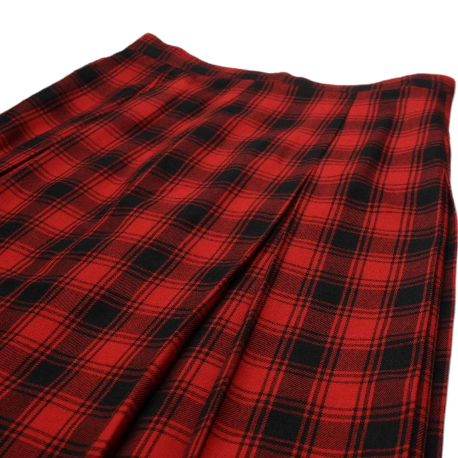 Noto Red Tartan Skirt