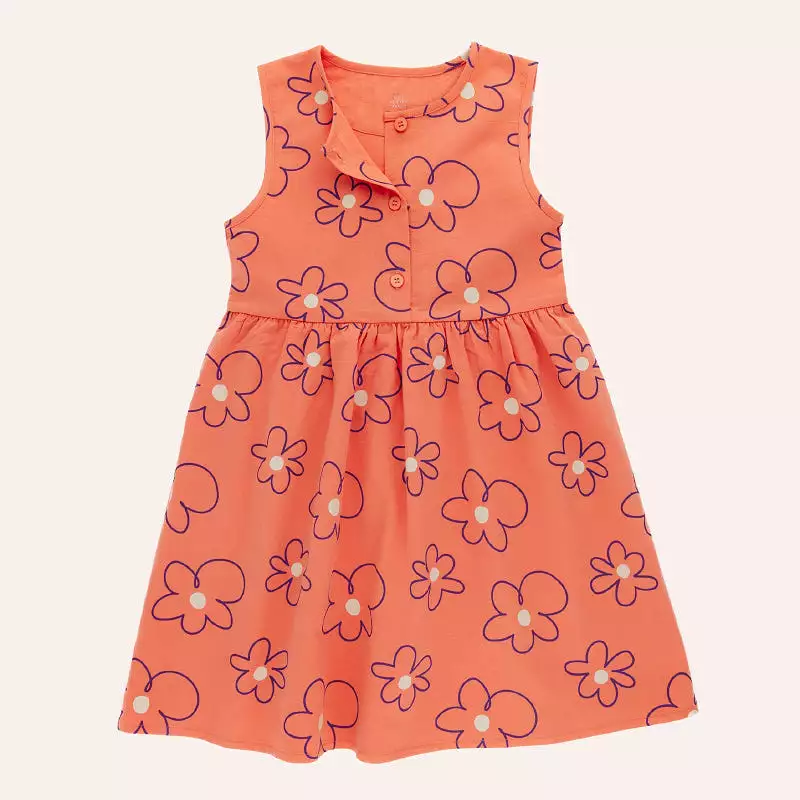 Olive And The Captain Macy Dress - Fleur Coral