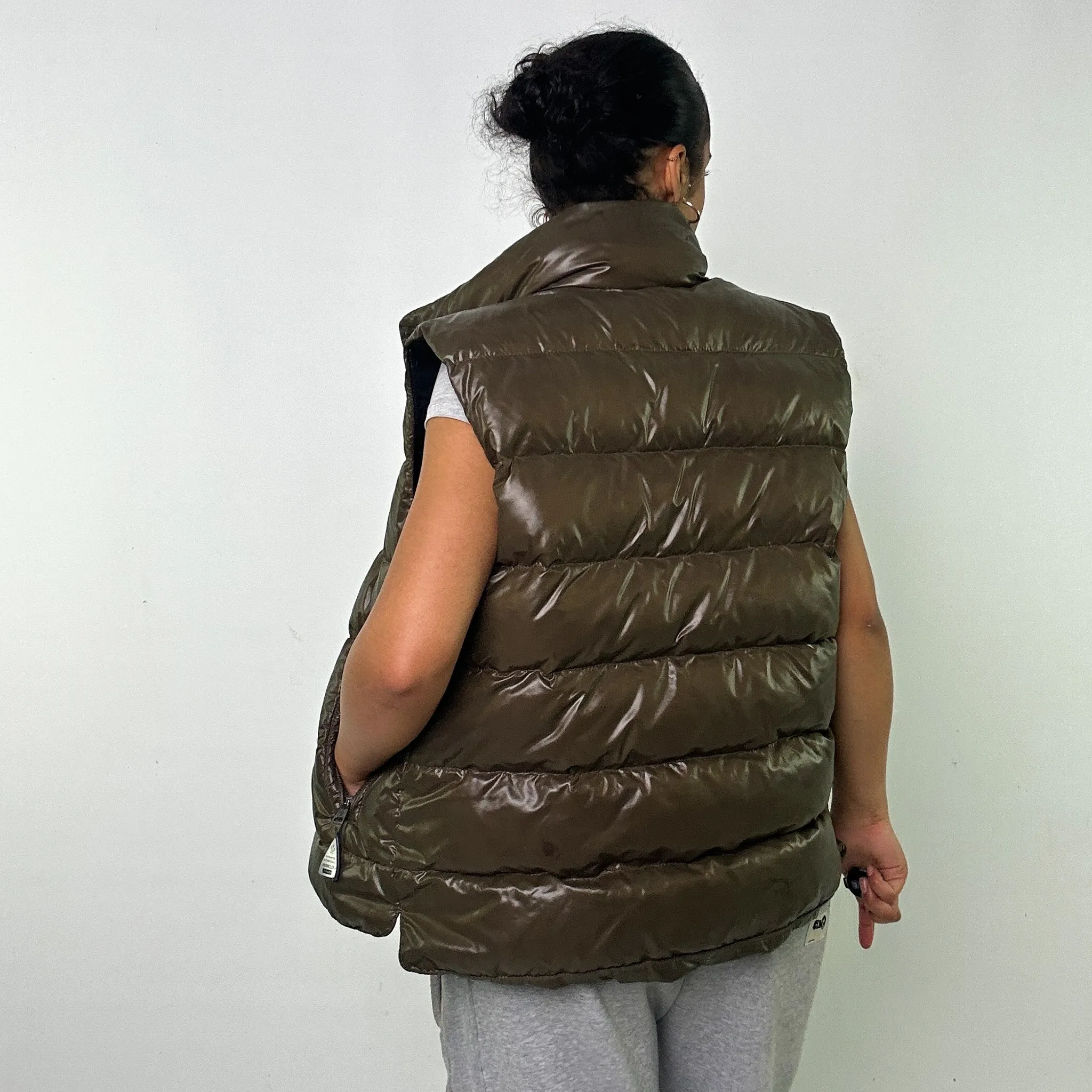 Olive Green y2ks Moncler Puffer Jacket Coat (L)