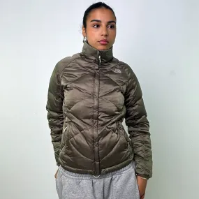 Olive Green y2ks The North Face 550 Series Puffer Jacket Coat (S)