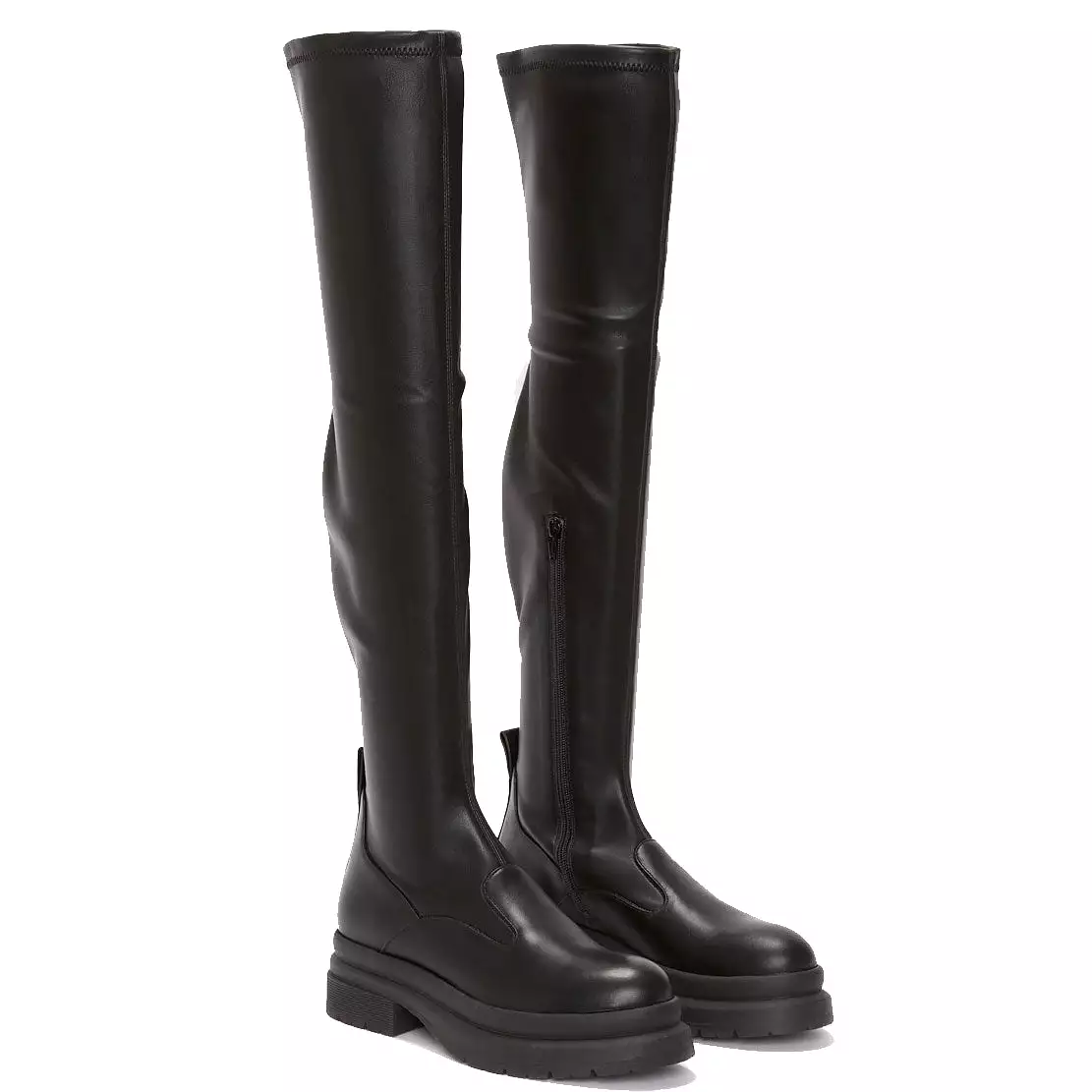 Over the Knee Stretch 015 Boot, Black