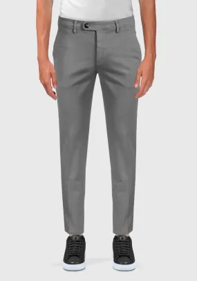 Pantalone Chinos Tasca America Cotone caldo - Grigio