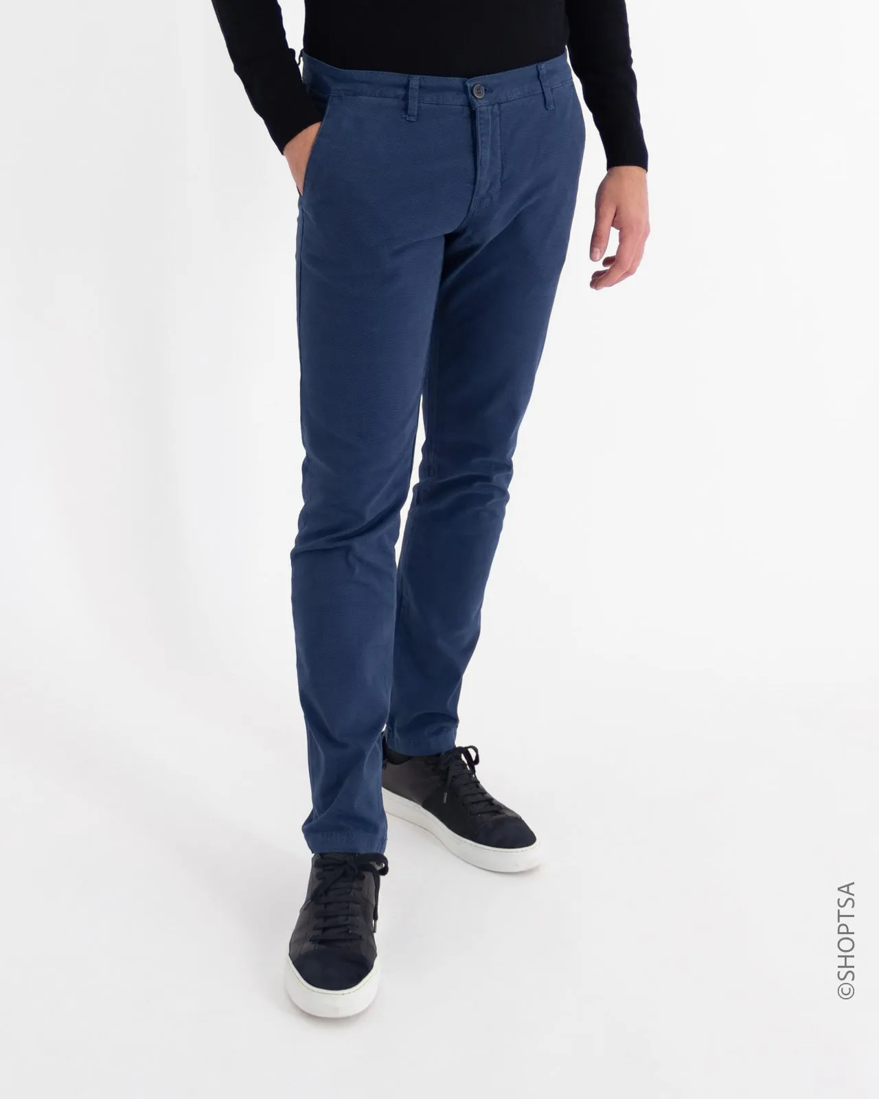 Pantaloni blu indaco