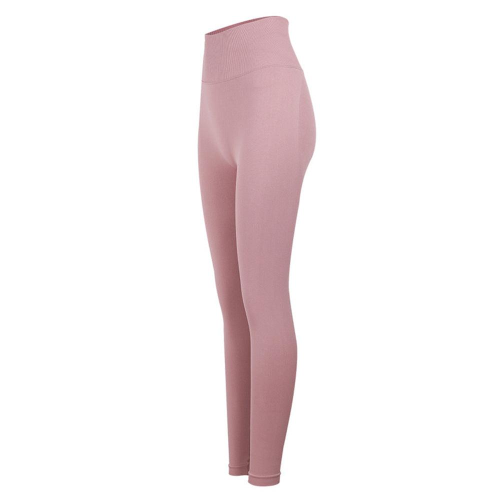 Peach High Waist Hip Lift Fitness Pants High Stretch Leggings Peach Yoga