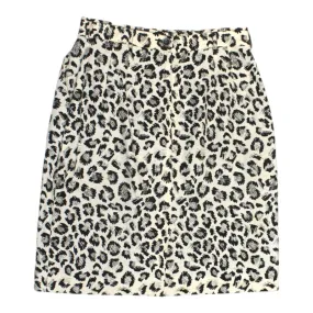 Peter Jensen Cream & Black Graphic Skirt