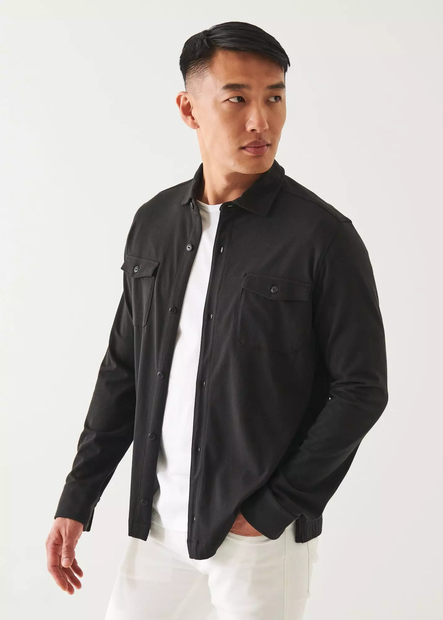 PIMA COTTON STRETCH OVERSHIRT